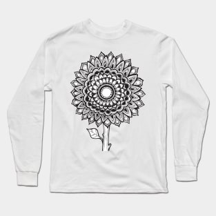 Sunflower Mandala Long Sleeve T-Shirt